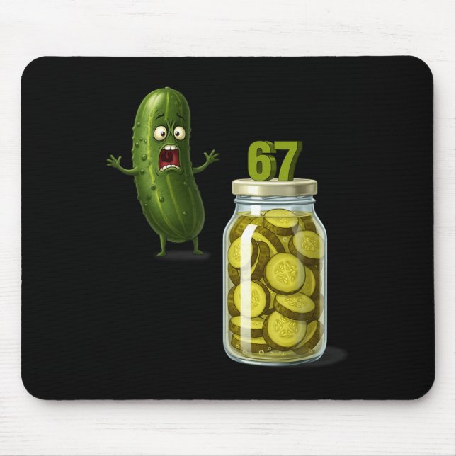 67 Meme Ckle Surprise A Jar Of Sliced Ckles Cuber  Mouse Mat (Front)