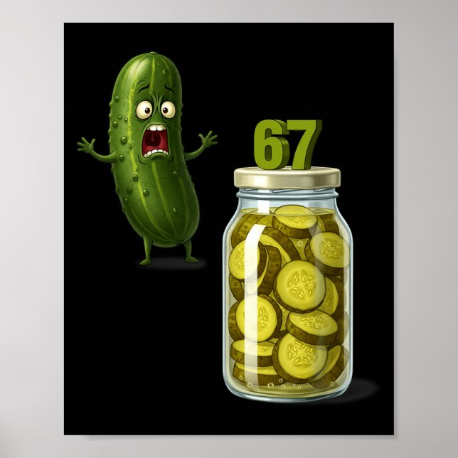 67 Meme Ckle Surprise A Jar Of Sliced Ckles Cuber  Poster (Front)