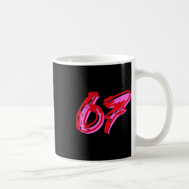 67 Meme  Coffee Mug (Right)