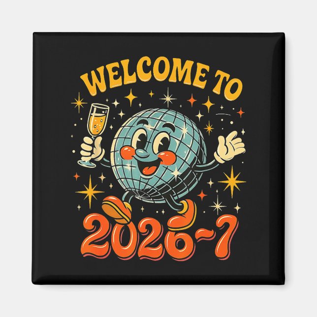 67 Meme Countdown Happy New Year Funny Drip Number Magnet (Front)