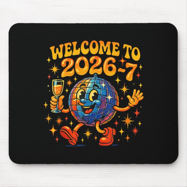 67 Meme Countdown Happy New Year Funny Drip Number Mouse Mat (Front)
