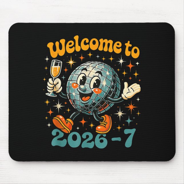 67 Meme Countdown Happy New Year Funny Drip Number Mouse Mat (Front)
