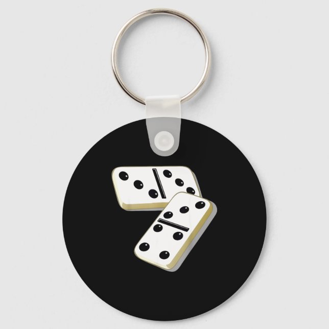67 Meme Dominoes Funny Six Seven Domino 6 7 Gen Al Key Ring (Front)