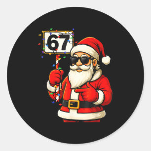 67 Meme Funny 6-7 Six Seven Christmas For Men Wome Classic Round Sticker