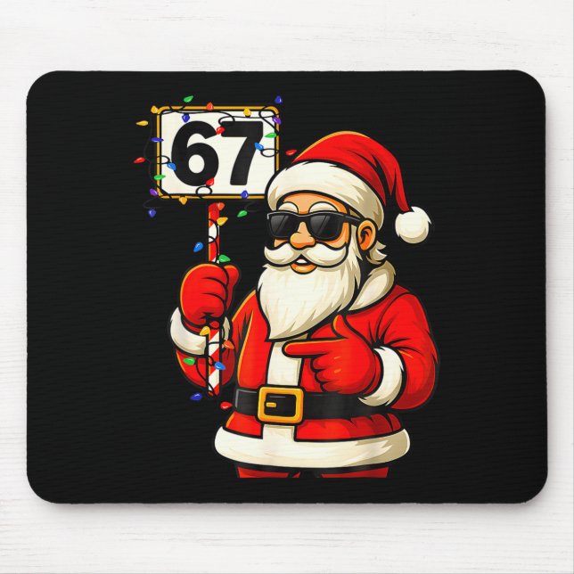67 Meme Funny 6-7 Six Seven Christmas For Men Wome Mouse Mat (Front)