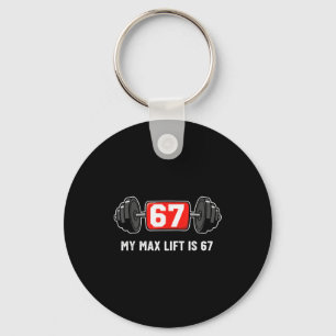 67 Meme Funny 6 7 Six Seven Gym Workout Lifting We Key Ring