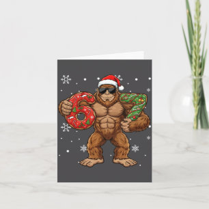 67 Meme Funny Big Foot Six Seven Christmas Xmas Sa Card