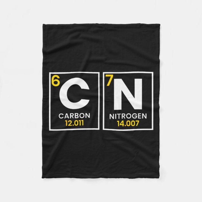 67 Meme Funny Chemistry Science Teacher Periodic T Fleece Blanket (Front)