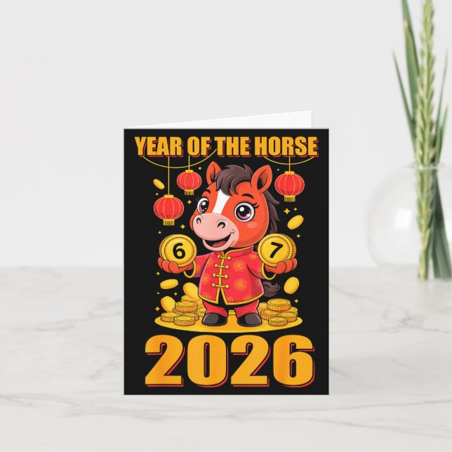 67 Meme Funny Chinese New Year 2026 Year Of The Ho Card (Front)