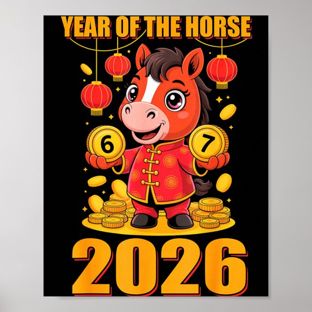 67 Meme Funny Chinese New Year 2026 Year Of The Ho Poster (Front)