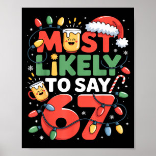 67 Meme Funny Christmas Meme Design Most Likely To Poster