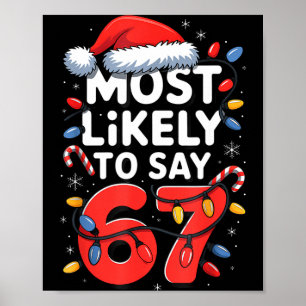 67 Meme Funny Christmas Meme Design Most Likely To Poster