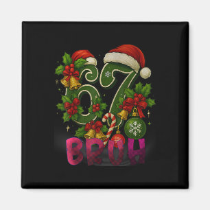 67 Meme Funny Christmas Red Plaid Xmas Pajamas Sla Magnet