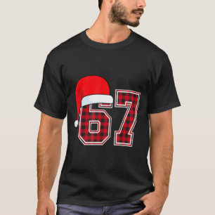 67 Meme Funny Christmas Red Plaid Xmas Pajamas Sla T-Shirt