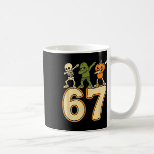 67 Meme Funny Halloween Numbers Six Seven Men Wome Coffee Mug