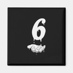 67 Meme Funny Kids Girls Humor Number 6  Magnet