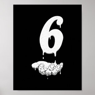 67 Meme Funny Kids Girls Humor Number 6  Poster