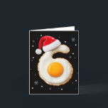 67 Meme Funny Number 6 Egg Bacon Matching Christma Card<br><div class="desc">67 Meme Funny Number 6 Egg Bacon Matching Christmas Costume</div>