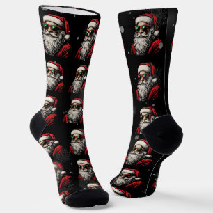 67 Meme Funny Santa Says Six Seven Christmas Socks