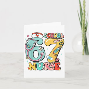 67 Meme Funny School Nurse Six Seven Meme  Card