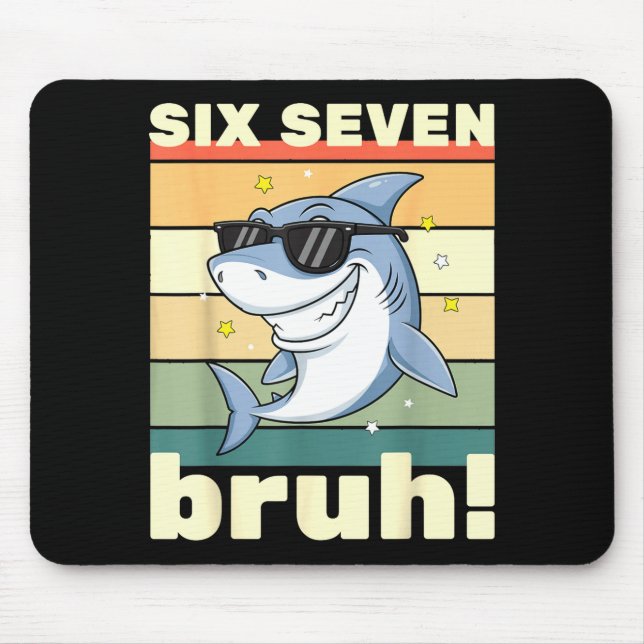 67 Meme Funny Six Seven Bruh 6-7 Meme Kids Boys Gi Mouse Mat (Front)
