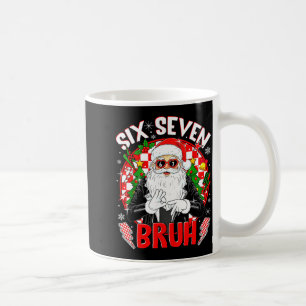 67 Meme Funny Six Seven Bruh Christmas Santa 6 7 M Coffee Mug