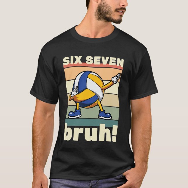 67 Meme Funny Six Seven Bruh Kids Boys Girls Dab V T-Shirt (Front)