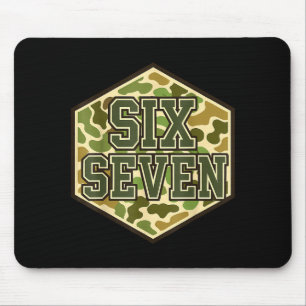 67 Meme Funny Six Seven Camo 6 7 Brainrot Gen Z Ki Mouse Mat
