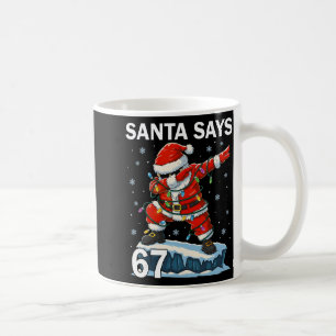 67 Meme Funny Six Seven Christmas 6-7 Meme Santa 6 Coffee Mug