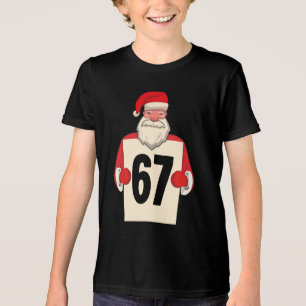 67 Meme Funny Six Seven Christmas for Men Women Ki Tri-Blend Shirt