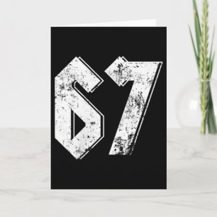 67 Meme Funny Six Seven Meme 6 7  Card