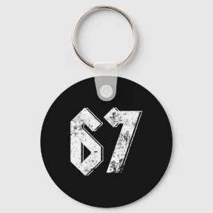 67 Meme Funny Six Seven Meme 6 7 Key Ring