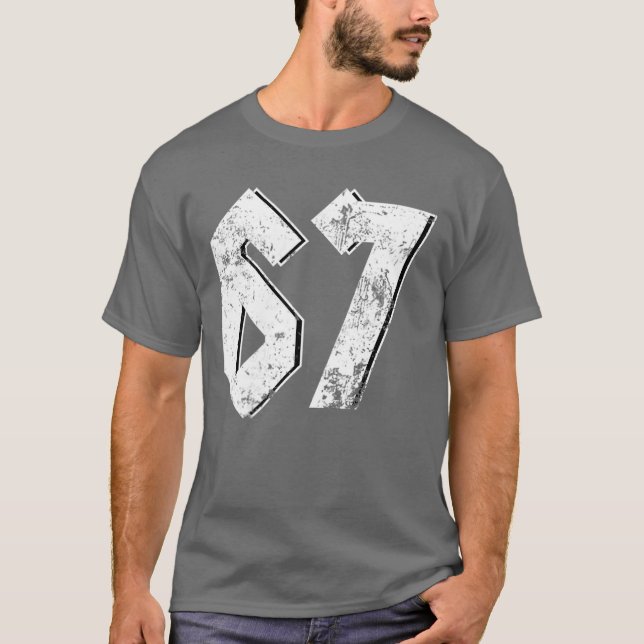 67 Meme Funny Six Seven Meme 6 7 T-Shirt (Front)