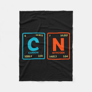 67 Meme Funny Teacher Science Periodic Table Retro Fleece Blanket