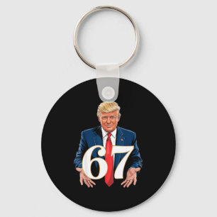 67 Meme Funny Trump 67 Hands Meme Slang 6 7 Hands Key Ring