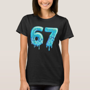 67 Meme Gamma Blue T-Shirt
