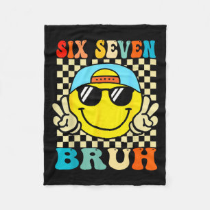 67 Meme Gen Alpha Slang 6 7 Six Seven Bruh Funny B Fleece Blanket