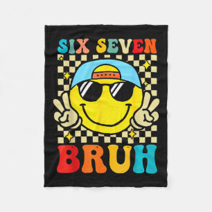 67 Meme Gen Alpha Slang 6 7 Six Seven Bruh Funny B Fleece Blanket