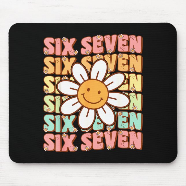 67 Meme Gen Alpha Slang 6 7 Six Seven Funny Boys G Mouse Mat (Front)
