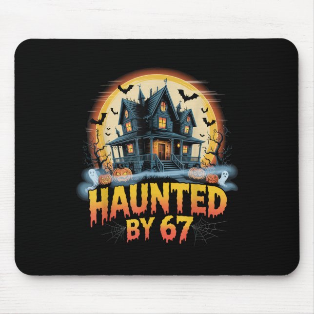 67 Meme Halloween Costume Haunted _2  Mouse Mat (Front)