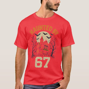 67 Meme Halloween Costume Haunted by 67 Brainrot S T-Shirt