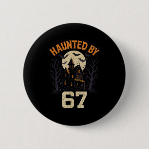 67 Meme Halloween Costume Haunted By 6-7 Brainrot 6 Cm Round Badge