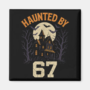67 Meme Halloween Costume Haunted By 6-7 Brainrot Magnet
