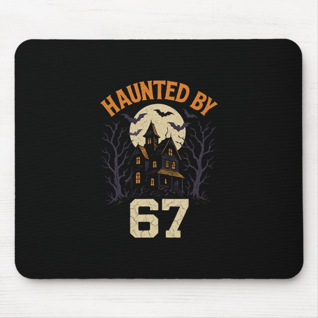 67 Meme Halloween Costume Haunted  Mouse Mat (Front)