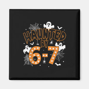 67 Meme Halloween Haunted– Funny Ghost And Pumpkin Magnet