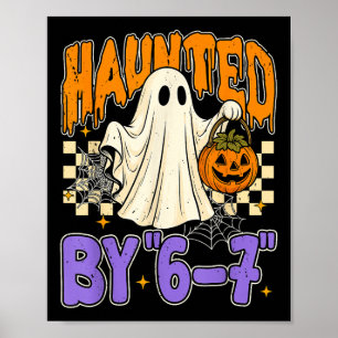 67 Meme Halloween Haunted- Funny Ghost And Pumpkin Poster