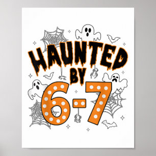 67 Meme Halloween Haunted- Funny Ghost And Pumpkin Poster