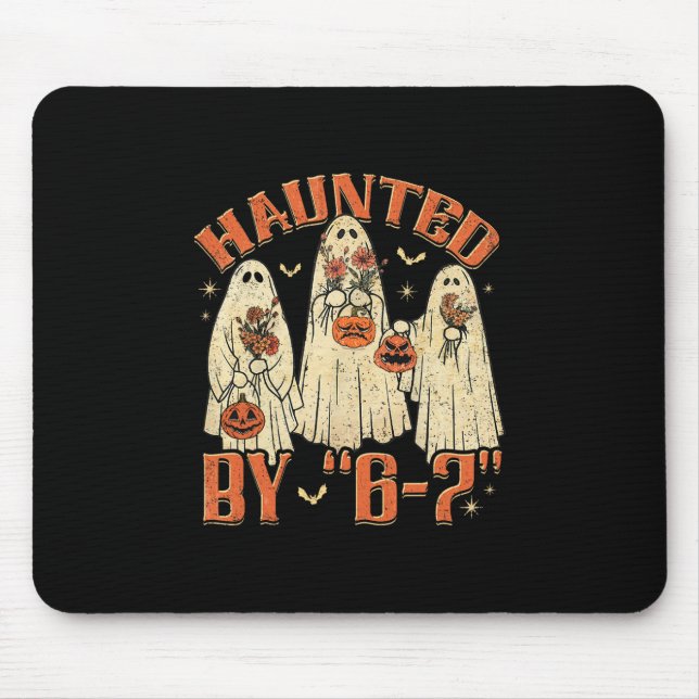 67 Meme Halloween Haunted  Mouse Mat (Front)
