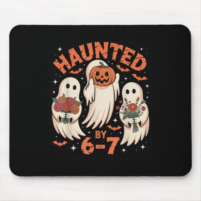 67 Meme Halloween Haunted  Mouse Mat (Front)