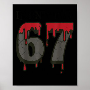 67 Meme Halloween Haunted Spooky - Six Seven Gen A Poster